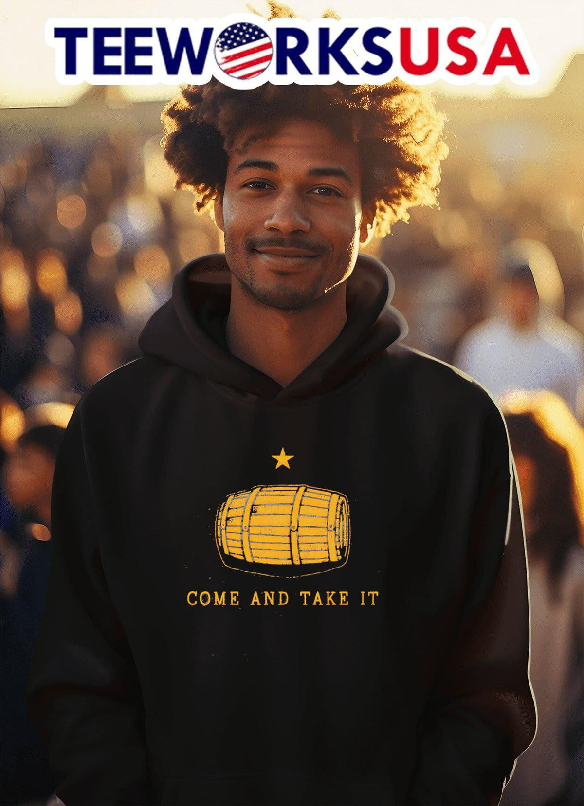 Come and take it barrel - Adult & Kids T-Shirts, Sweatshirts & Hoodies apparel design preview 2