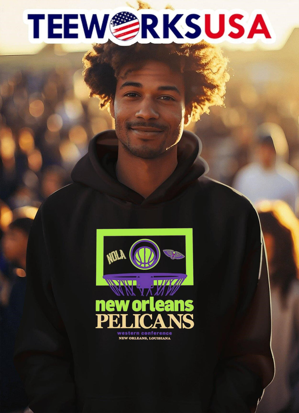 New Orleans Pelicans City Edition - Adult & Kids T-Shirts, Sweatshirts & Hoodies apparel design preview 2