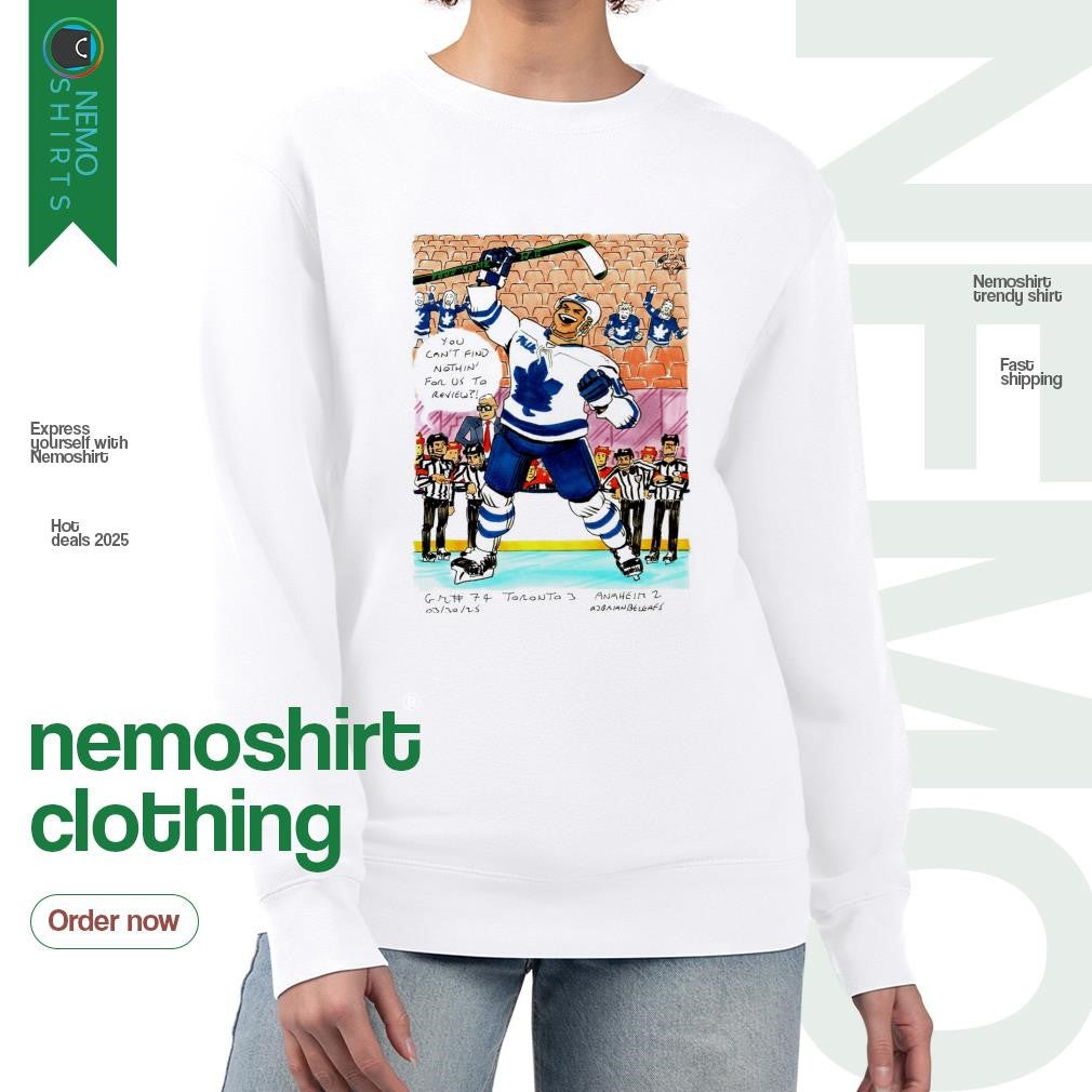Game 74 Steven Lorentz Toronto Maple Leafs vs Anaheim - Adult & Kids T-Shirts, Sweatshirts & Hoodies apparel design preview 4