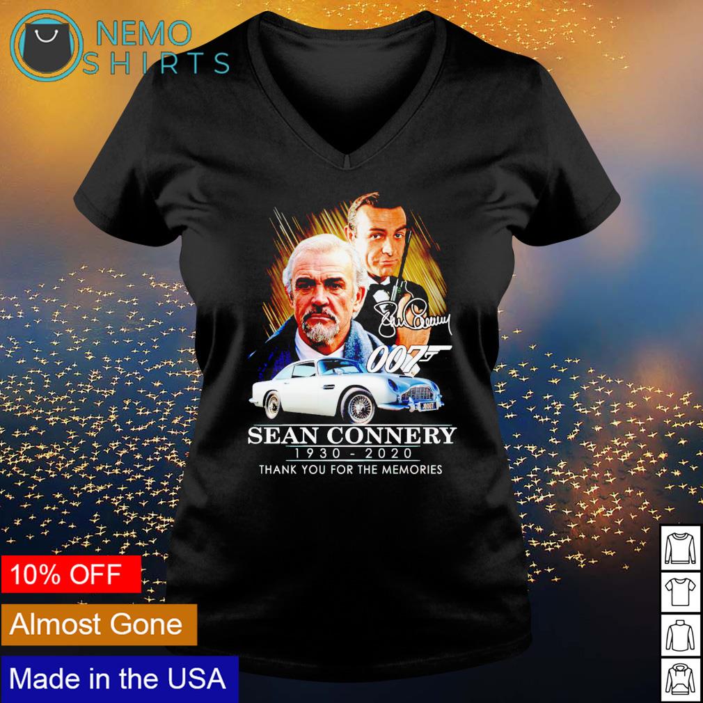 007 Sean Connery 1930 2020 thank you for the memories - Adult & Kids T-Shirts, Sweatshirts & Hoodies apparel design preview 5