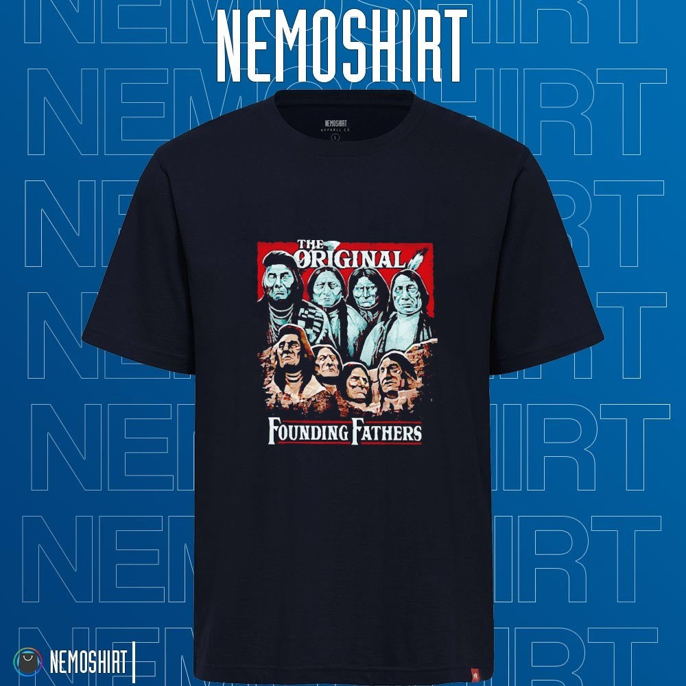 The original founding fathers mount rushmore native - Adult & Kids T-Shirts, Sweatshirts & Hoodies apparel design preview 1