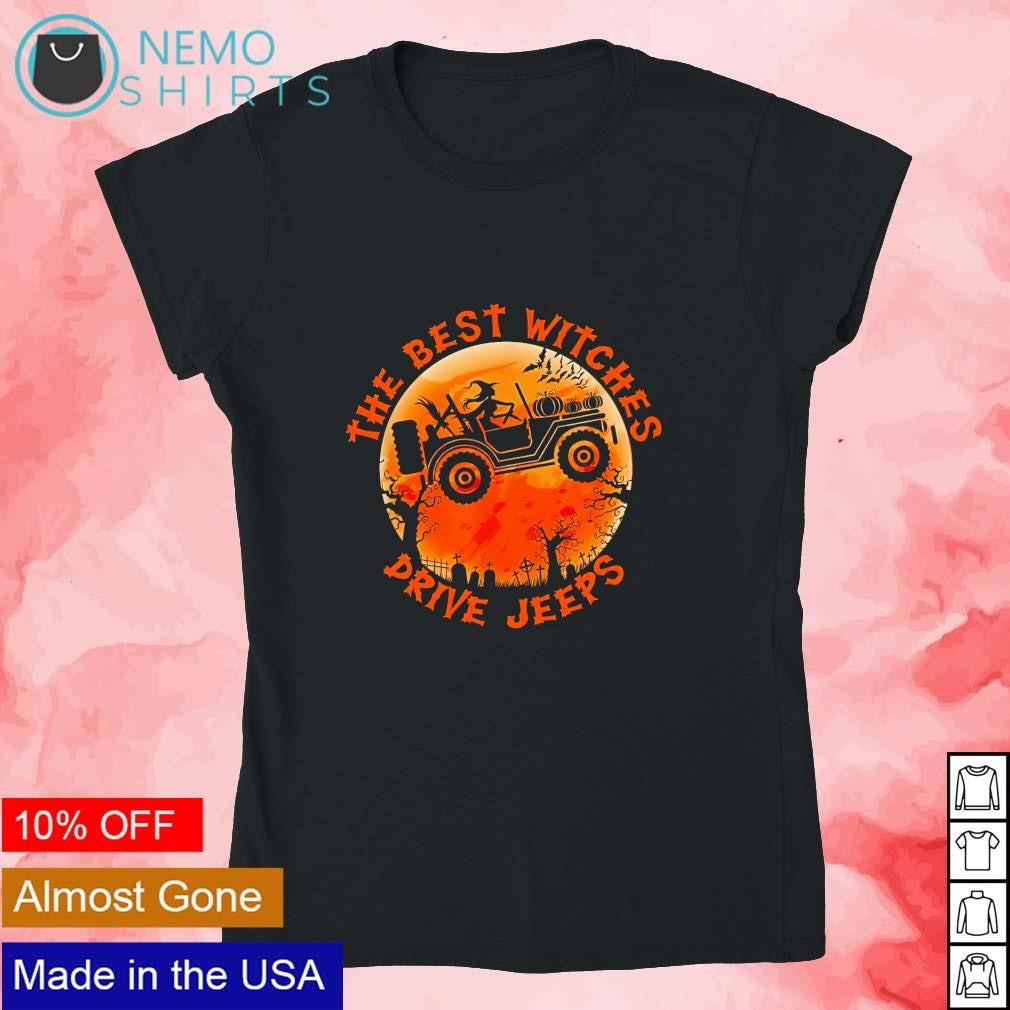 The best witches drive jeeps Halloween - Adult & Kids T-Shirts, Sweatshirts & Hoodies apparel design preview 4