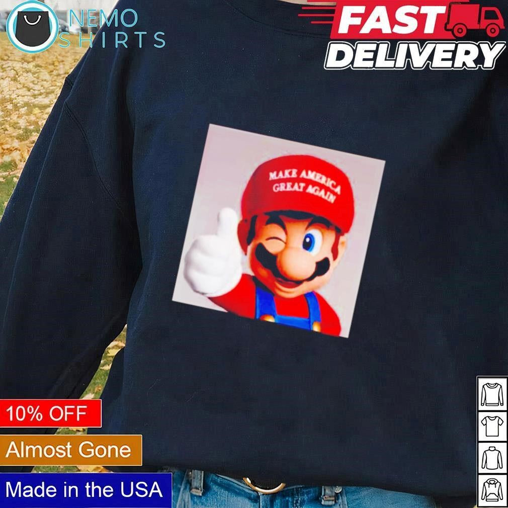 Mario Trump make America great again - Adult & Kids T-Shirts, Sweatshirts & Hoodies apparel design preview 1
