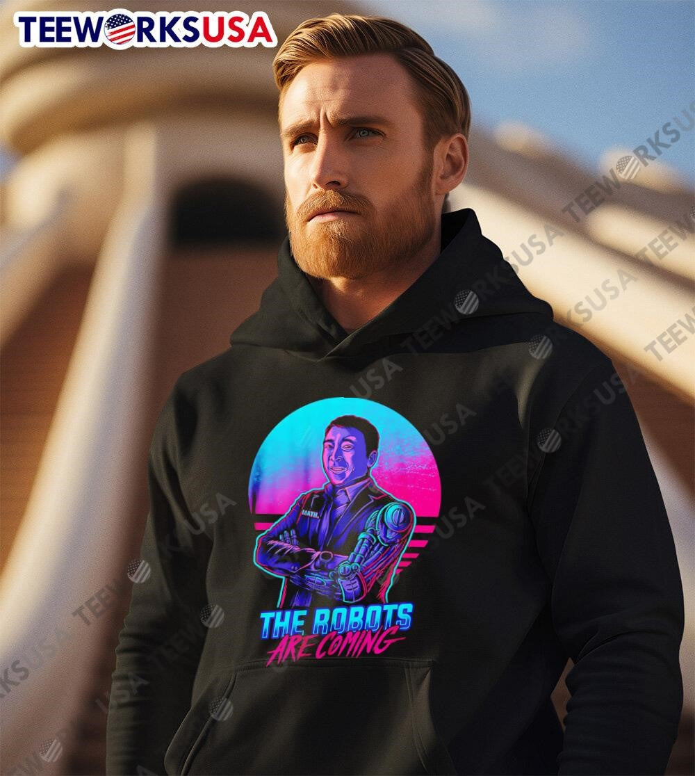 The Robots Are Coming graphic - Adult & Kids T-Shirts, Sweatshirts & Hoodies apparel design preview 2