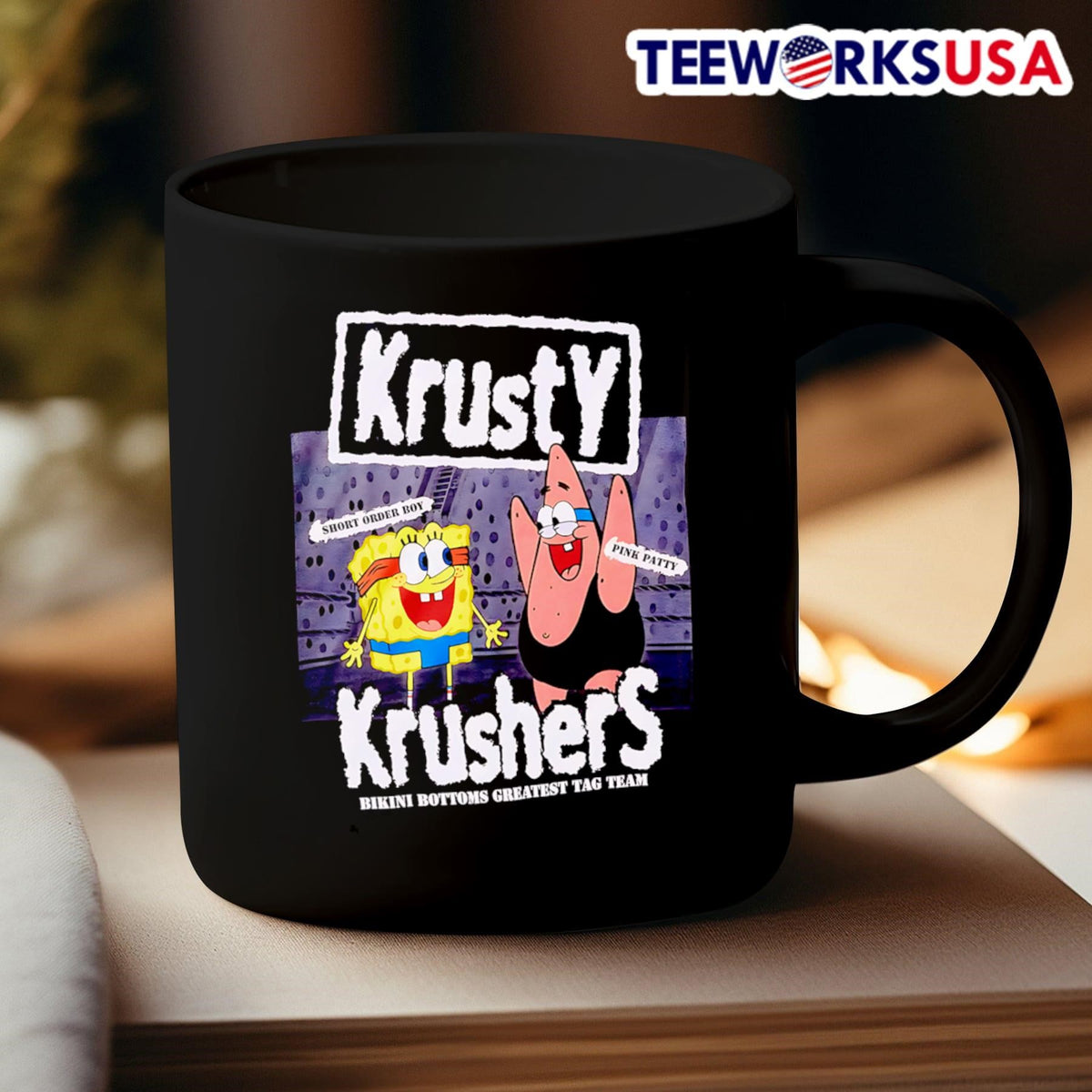 SpongeBob SquarePants Krusty Krushers Tag Team - Adult & Kids T-Shirts, Sweatshirts & Hoodies apparel design preview 3