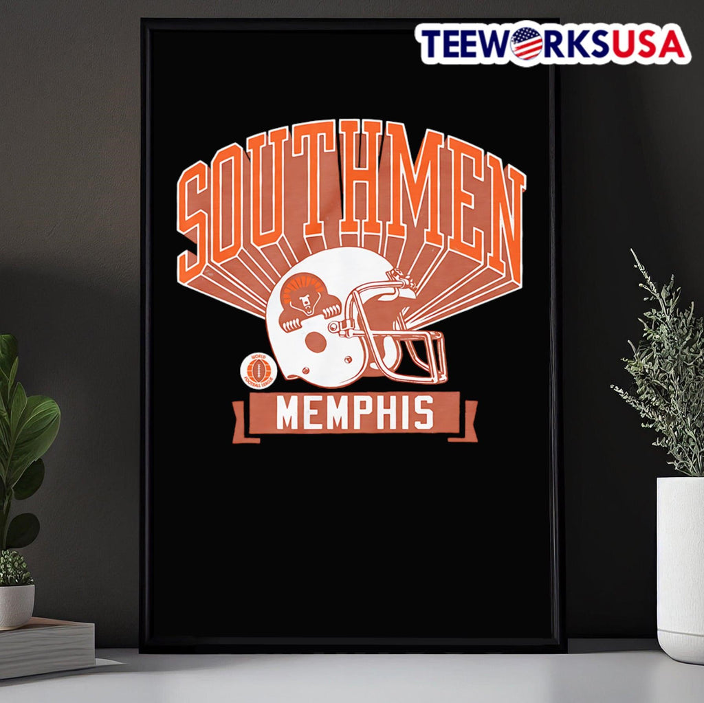 1974 Memphis Southmen retro helmet - Adult & Kids T-Shirts, Sweatshirts & Hoodies apparel design preview 5