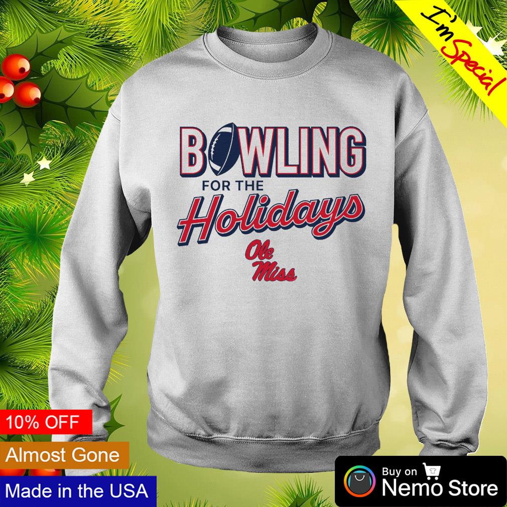 Ole Miss Rebels bowling for the holidays - Adult & Kids T-Shirts, Sweatshirts & Hoodies apparel design preview 4