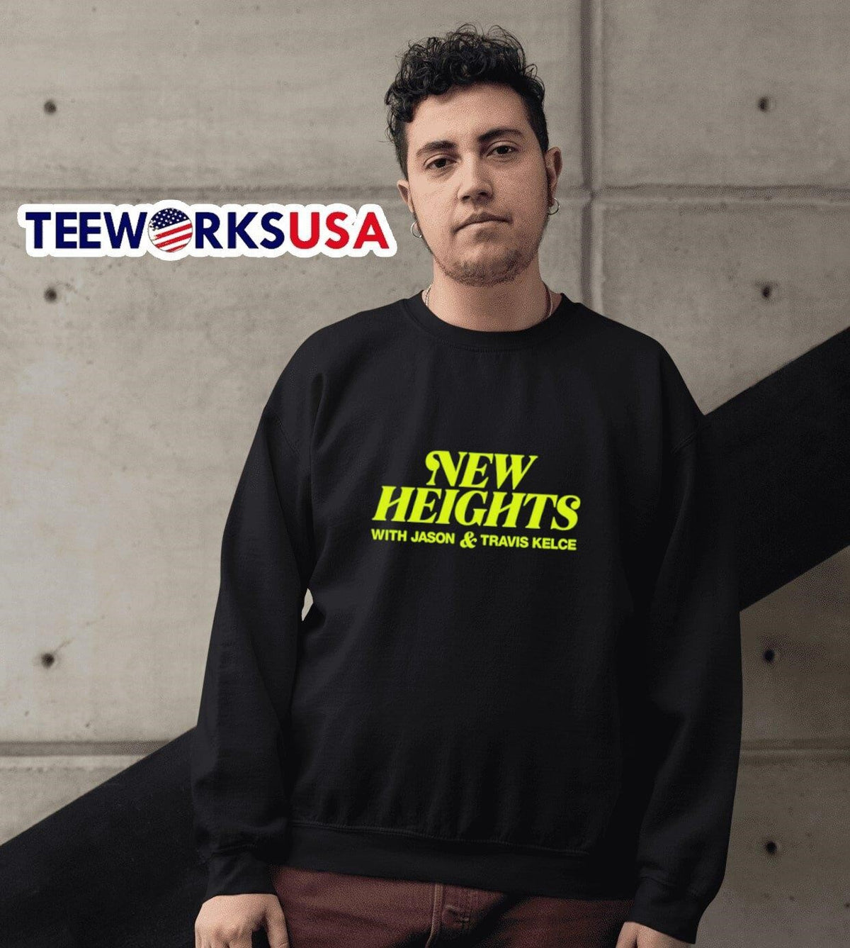 New Heights With Jason Travis Kelce - Adult & Kids T-Shirts, Sweatshirts & Hoodies apparel design preview 3