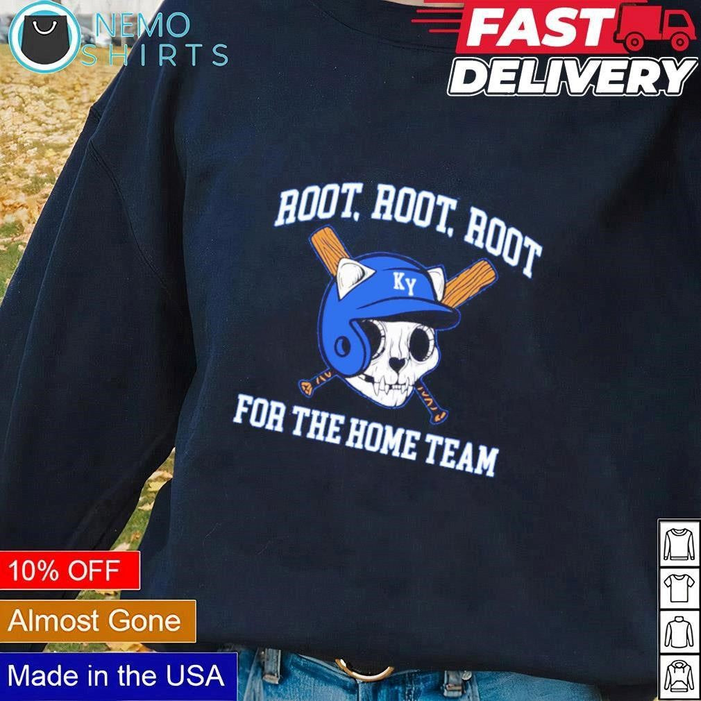 Kentucky skeleton cat bats root for the home team - Adult & Kids T-Shirts, Sweatshirts & Hoodies apparel design preview 3