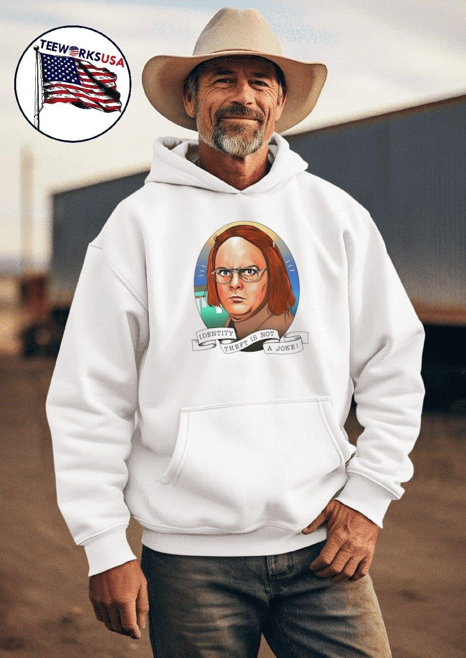 Rainn Wilson Identity theft is not a joke - Adult & Kids T-Shirts, Sweatshirts & Hoodies apparel design preview 2