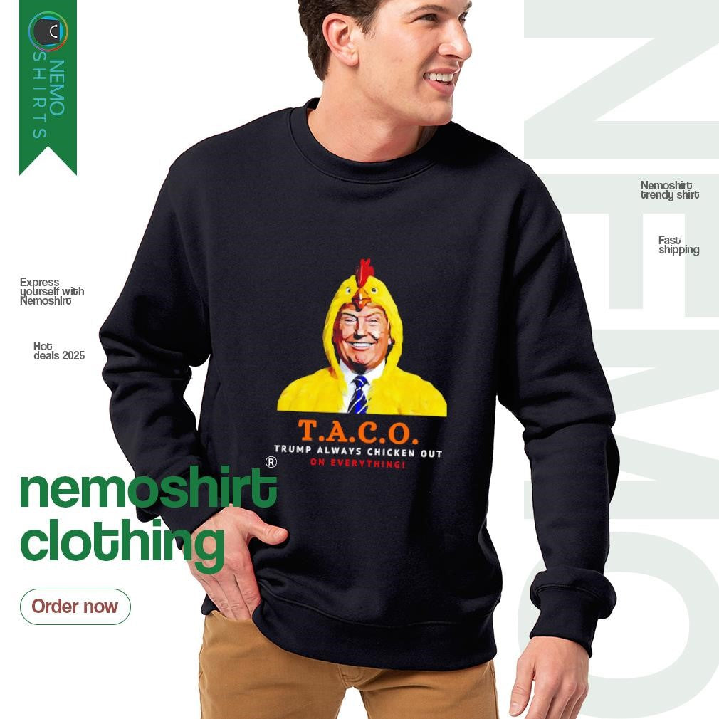 Taco Trump always chickens out on everything chicken - Adult & Kids T-Shirts, Sweatshirts & Hoodies apparel design preview 4