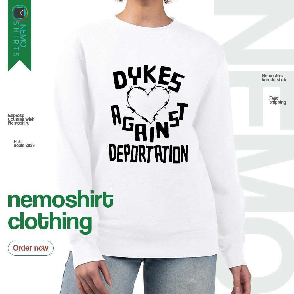 Dykes against deportation - Adult & Kids T-Shirts, Sweatshirts & Hoodies apparel design preview 4