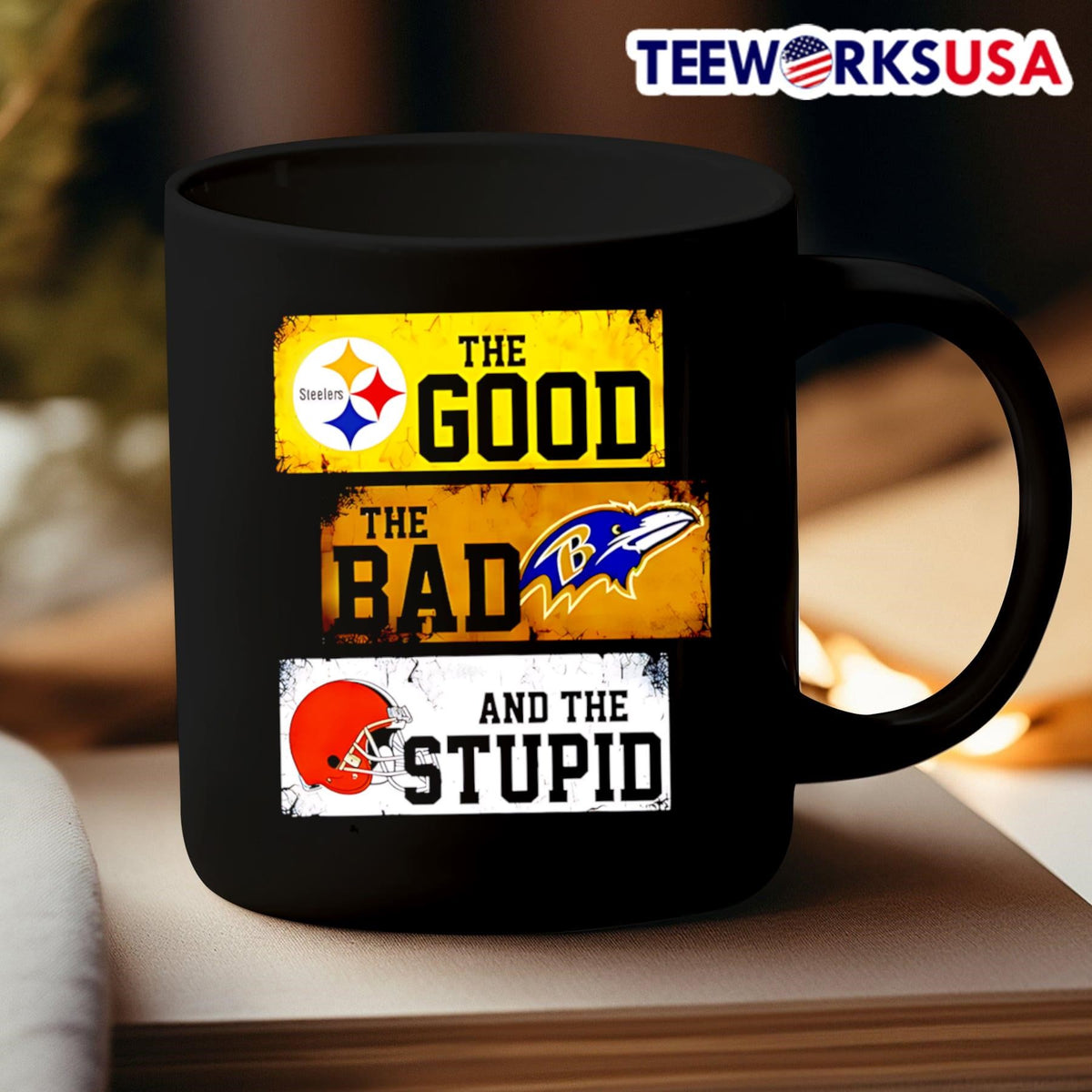 The good Pittsburgh Steelers bad Baltimore Ravens and - Adult & Kids T-Shirts, Sweatshirts & Hoodies apparel design preview 3