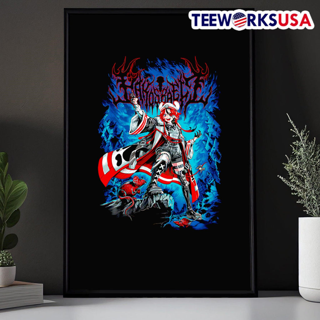 Hakos Baelz Metalcropolis - Adult & Kids T-Shirts, Sweatshirts & Hoodies apparel design preview 5