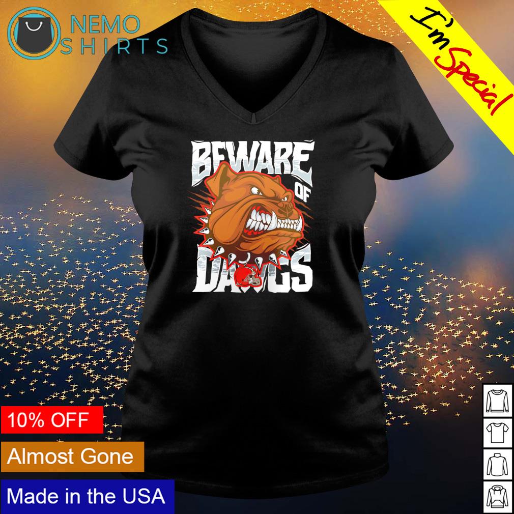 Cleveland Browns beware of dawgs - Adult & Kids T-Shirts, Sweatshirts & Hoodies apparel design preview 5