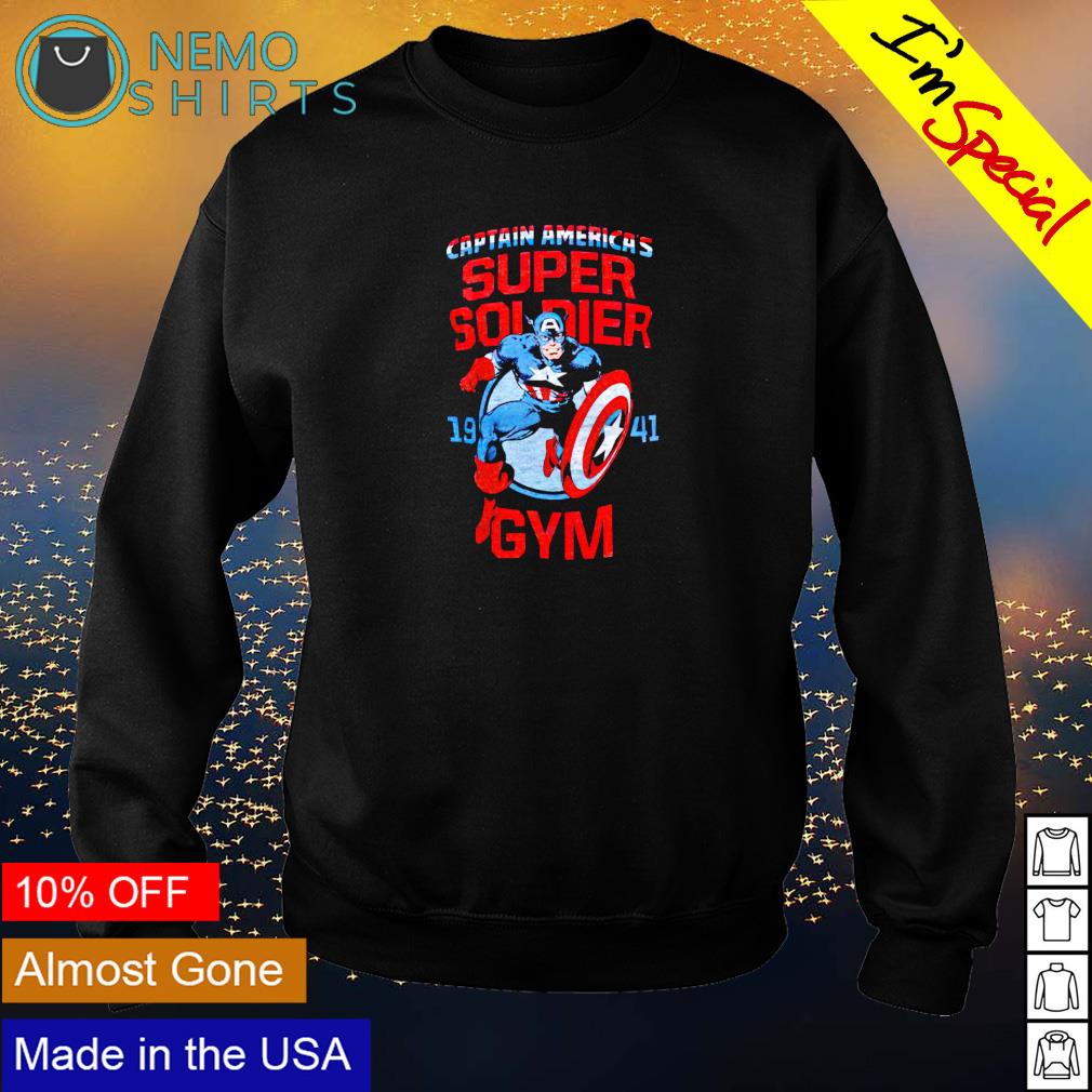 Captain America's super soldier gym - Adult & Kids T-Shirts, Sweatshirts & Hoodies apparel design preview 4