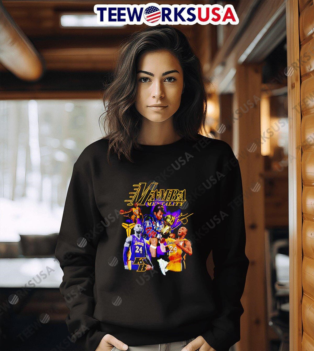 Mamba Mentality graphic retro - Adult & Kids T-Shirts, Sweatshirts & Hoodies apparel design preview 6