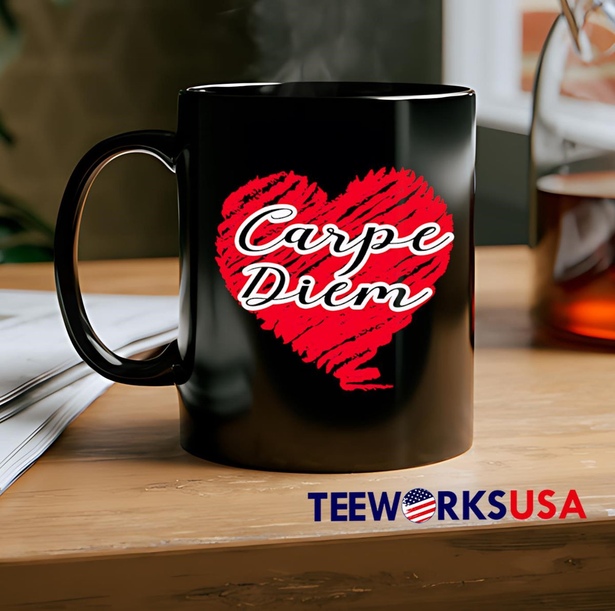 Carpe Diem heart - Adult & Kids T-Shirts, Sweatshirts & Hoodies apparel design preview 2