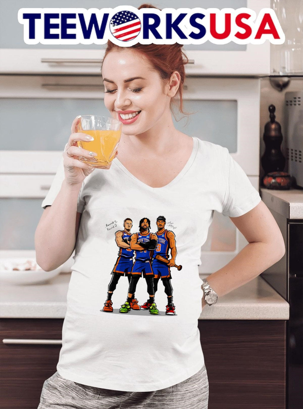 New York Knicks Nova boys round 2 - Adult & Kids T-Shirts, Sweatshirts & Hoodies apparel design preview 4
