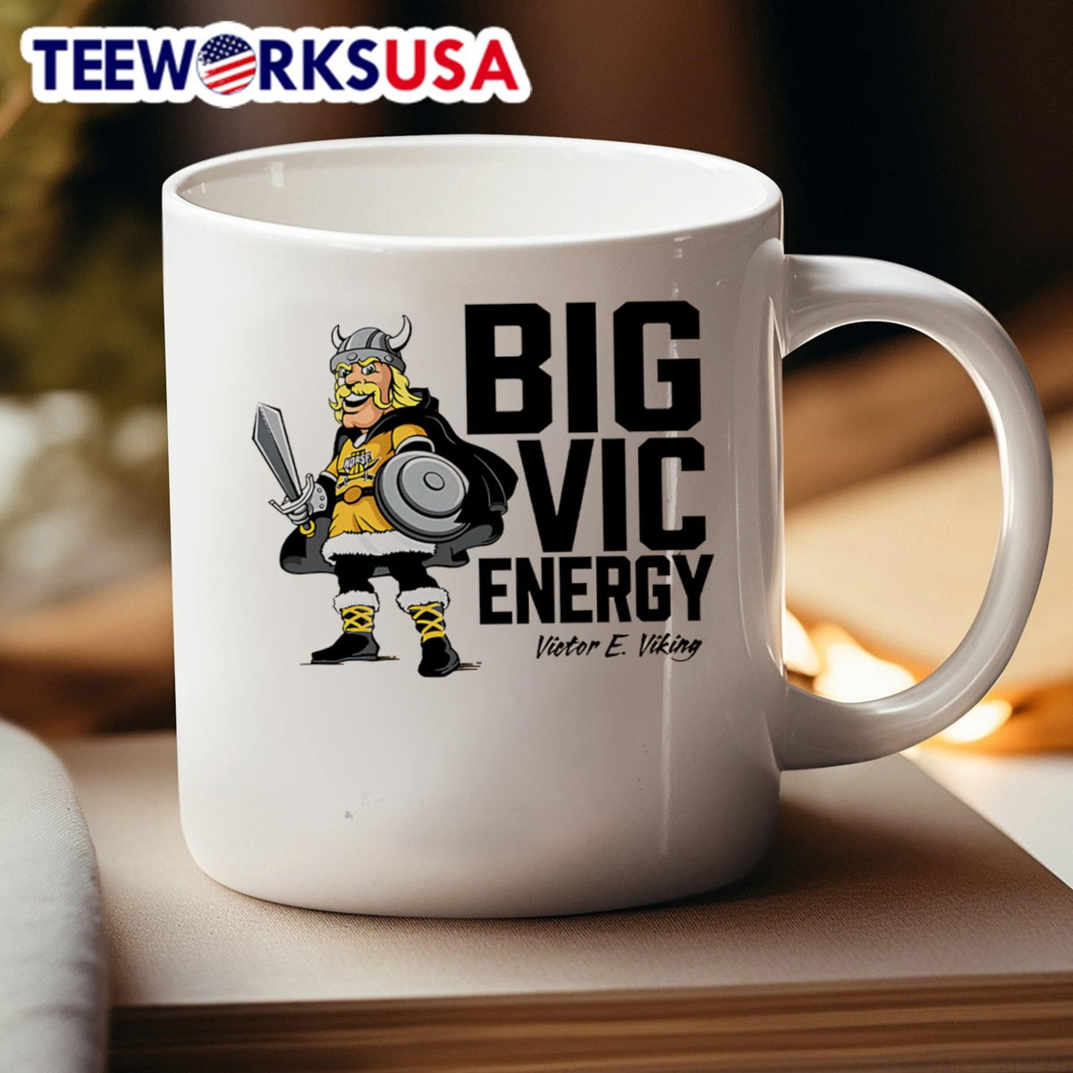Big Vic Energy Victor E Viking - Adult & Kids T-Shirts, Sweatshirts & Hoodies apparel design preview 4