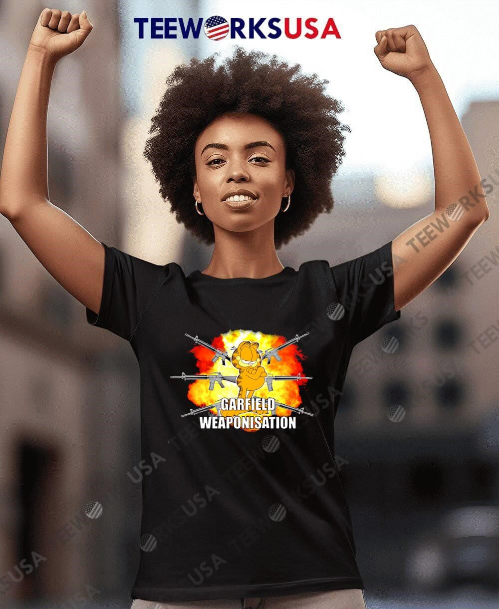 Garfield Weaponisation - Adult & Kids T-Shirts, Sweatshirts & Hoodies apparel design preview 8