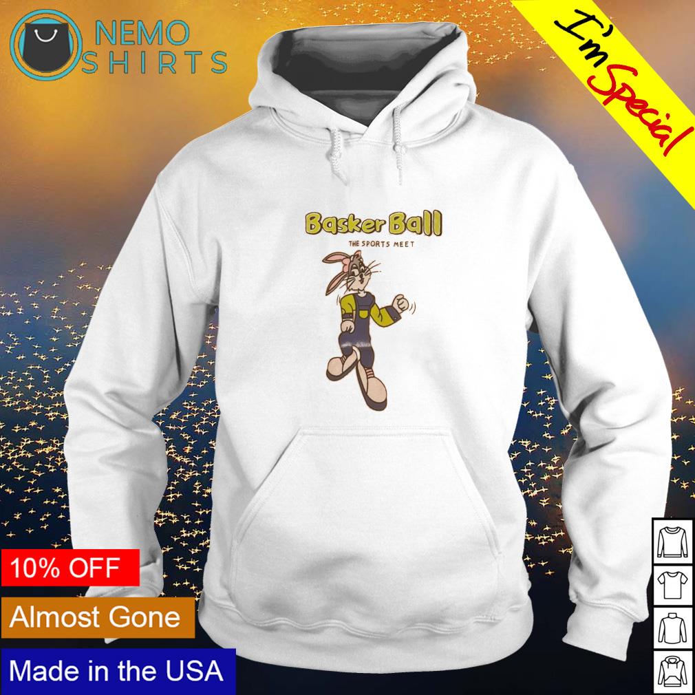 Rabbit basker ball the sports meet - Adult & Kids T-Shirts, Sweatshirts & Hoodies apparel design preview 2