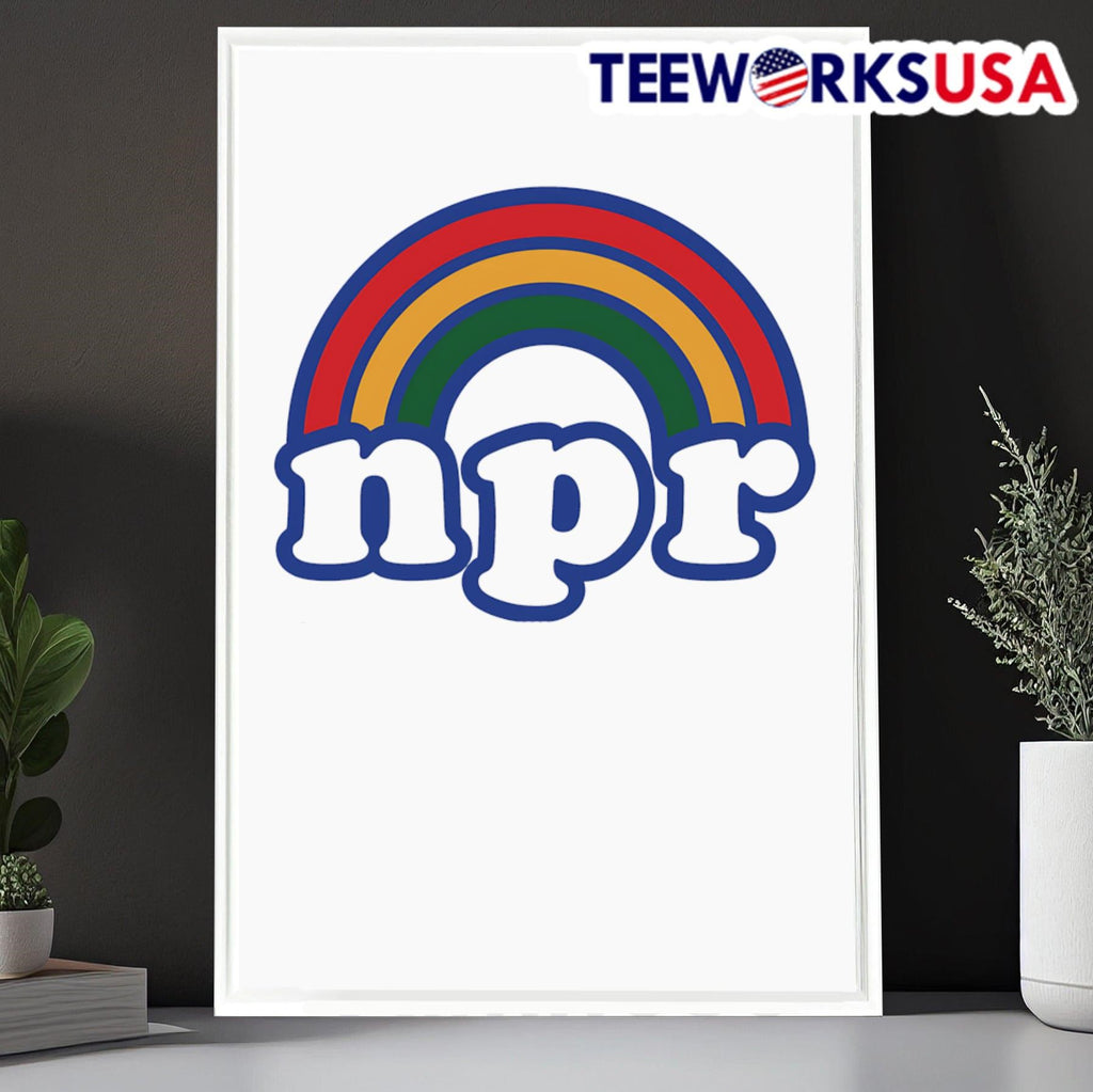 NPR rainbow logo - Adult & Kids T-Shirts, Sweatshirts & Hoodies apparel design preview 6