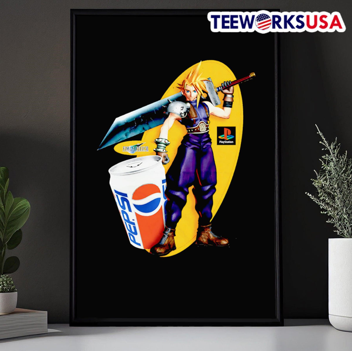 Cloud x Pepsi 1997 - Adult & Kids T-Shirts, Sweatshirts & Hoodies apparel design preview 5
