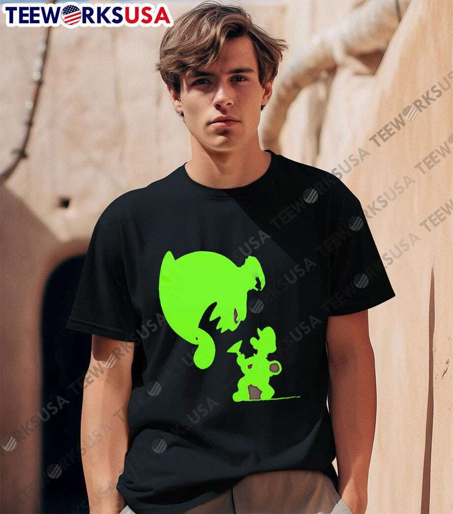 Luigi's Mansion Glow In The Dark - Adult & Kids T-Shirts, Sweatshirts & Hoodies apparel design preview 1