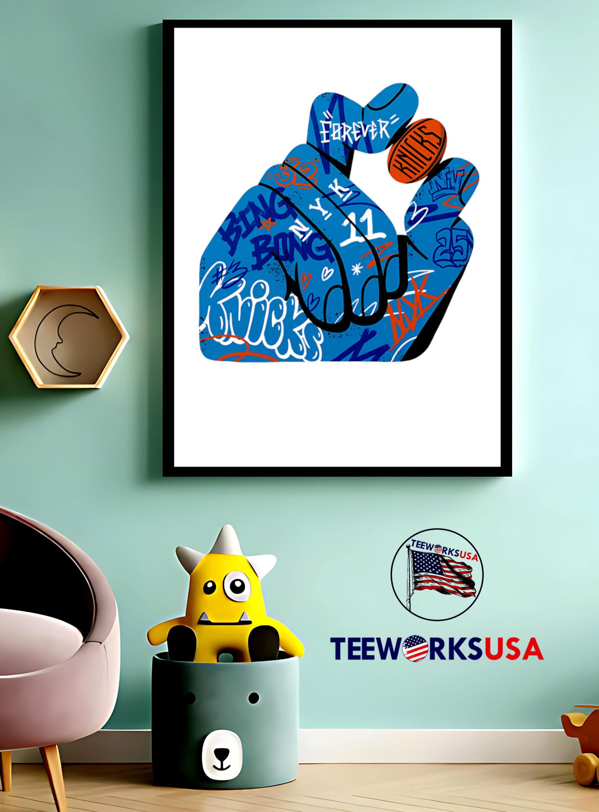 Hand Bing Bong Knicks beans - Adult & Kids T-Shirts, Sweatshirts & Hoodies apparel design preview 3