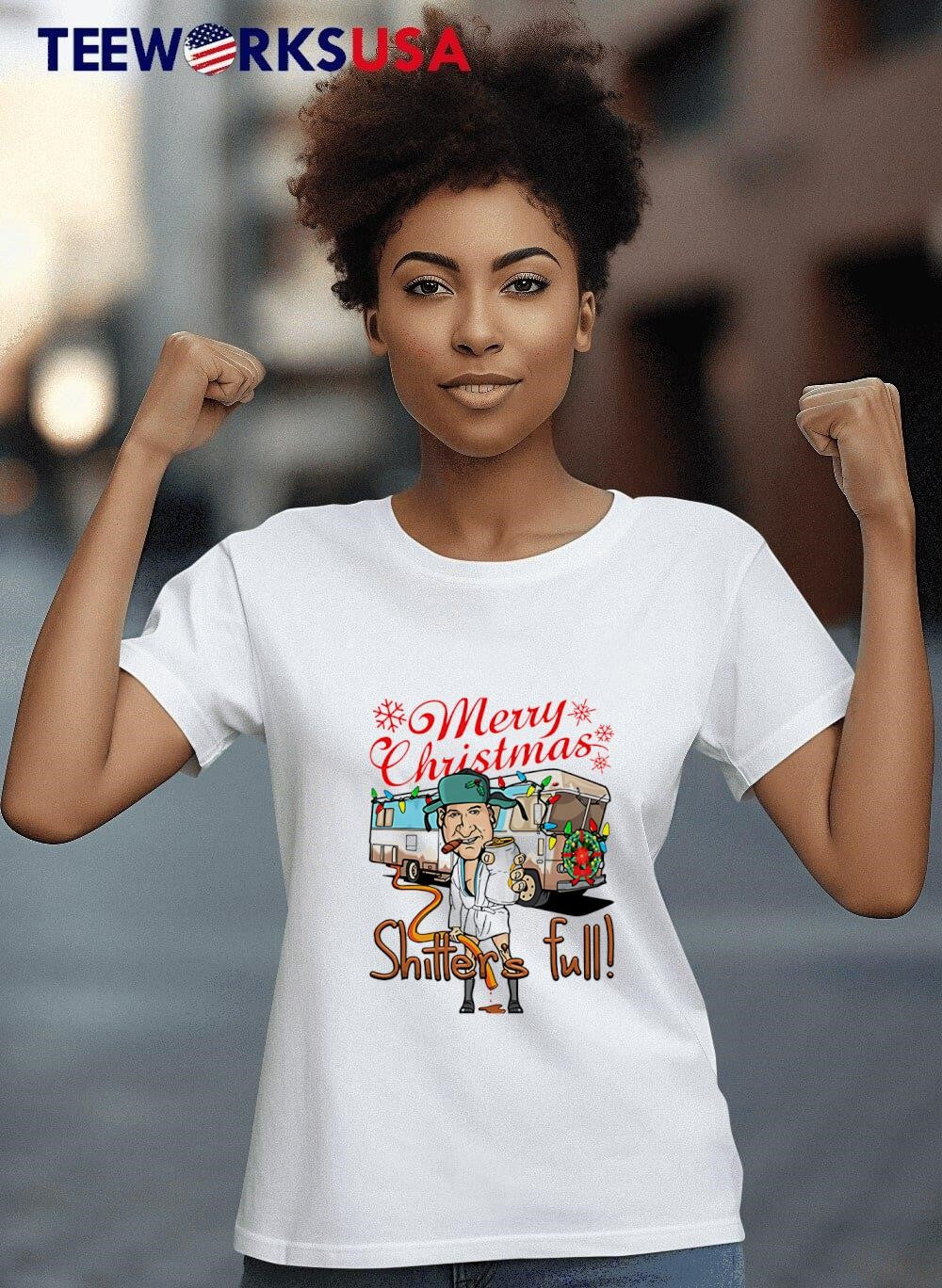 Merry Christmas Shiter's full - Adult & Kids T-Shirts, Sweatshirts & Hoodies apparel design preview 8