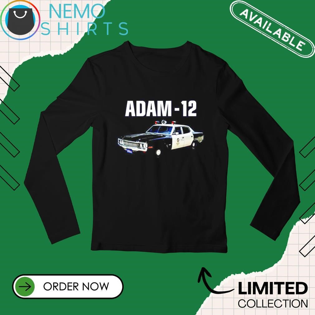 Adam 12 police car - Adult & Kids T-Shirts, Sweatshirts & Hoodies apparel design preview 3