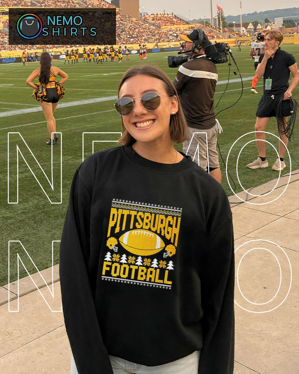 Pittsburgh football Steelers Christmas - Adult & Kids T-Shirts, Sweatshirts & Hoodies apparel design preview 6