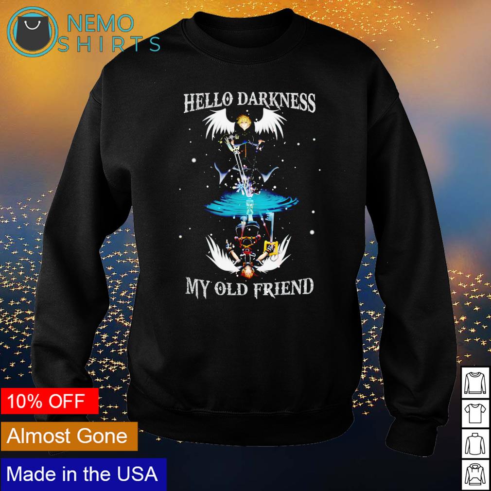 Kingdom Hearts hello darkness my old friend - Adult & Kids T-Shirts, Sweatshirts & Hoodies apparel design preview 4