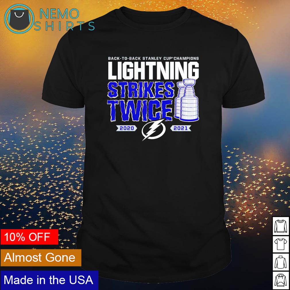 Back to Stanley cup champions Lightning strikes twice - Adult & Kids T-Shirts, Sweatshirts & Hoodies product image 1