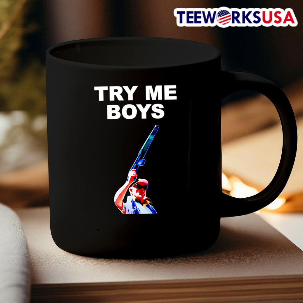 Carl Niehaus try me boys - Adult & Kids T-Shirts, Sweatshirts & Hoodies apparel design preview 3