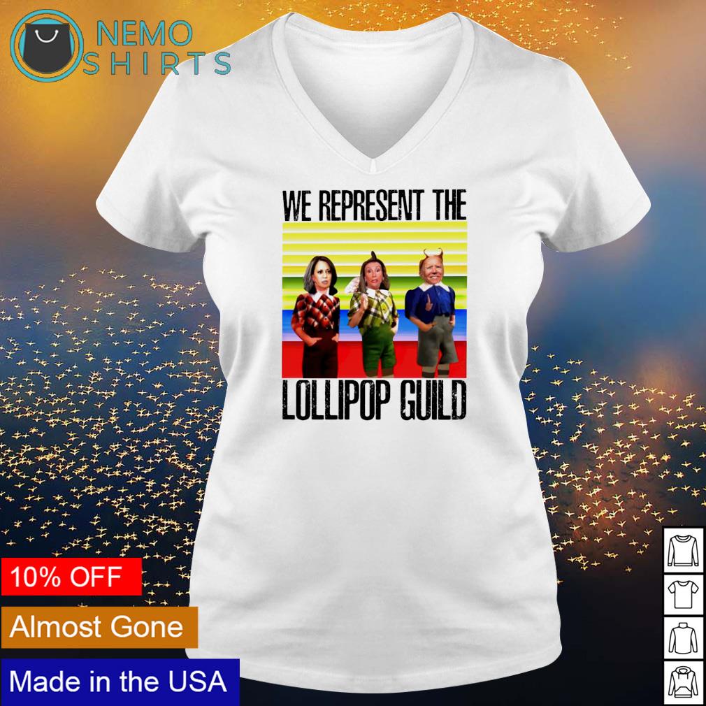 Biden Harris we represent the lollipop guild - Adult & Kids T-Shirts, Sweatshirts & Hoodies apparel design preview 5