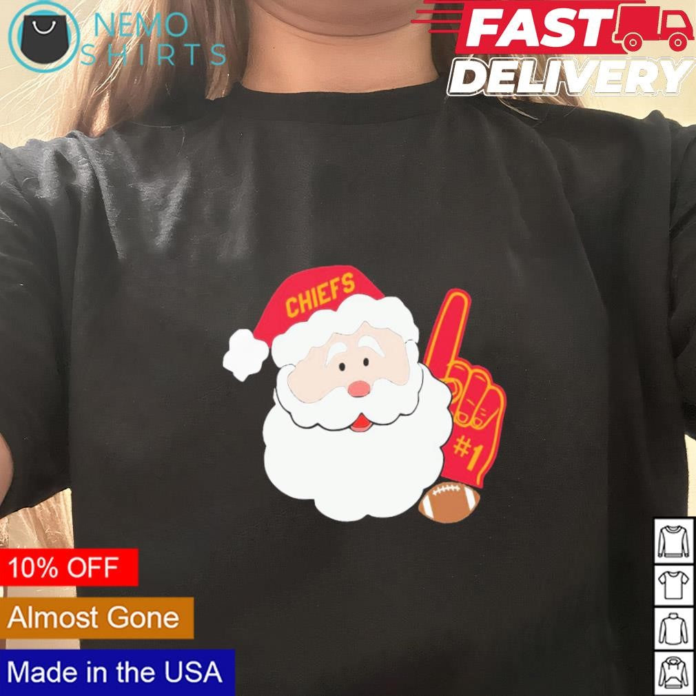 Santa Claus Kansas City Chiefs Christmas - Adult & Kids T-Shirts, Sweatshirts & Hoodies apparel design preview 3