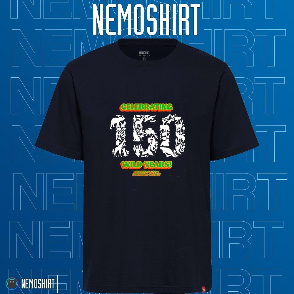 Celebrating 150 wild years Cincinnati Zoo - Adult & Kids T-Shirts, Sweatshirts & Hoodies apparel design preview 1