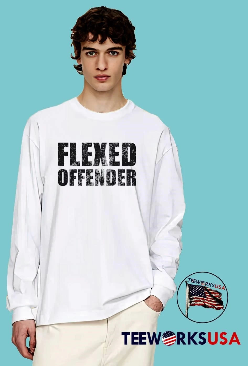 Flexed Offender Graphic Men's - Adult & Kids T-Shirts, Sweatshirts & Hoodies apparel design preview 3