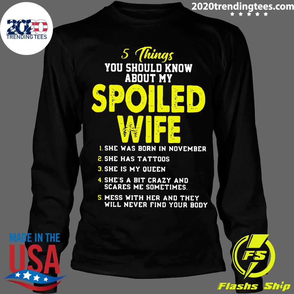 5 Things You Should Know About My - Adult & Kids T-Shirts, Sweatshirts & Hoodies apparel design preview 4
