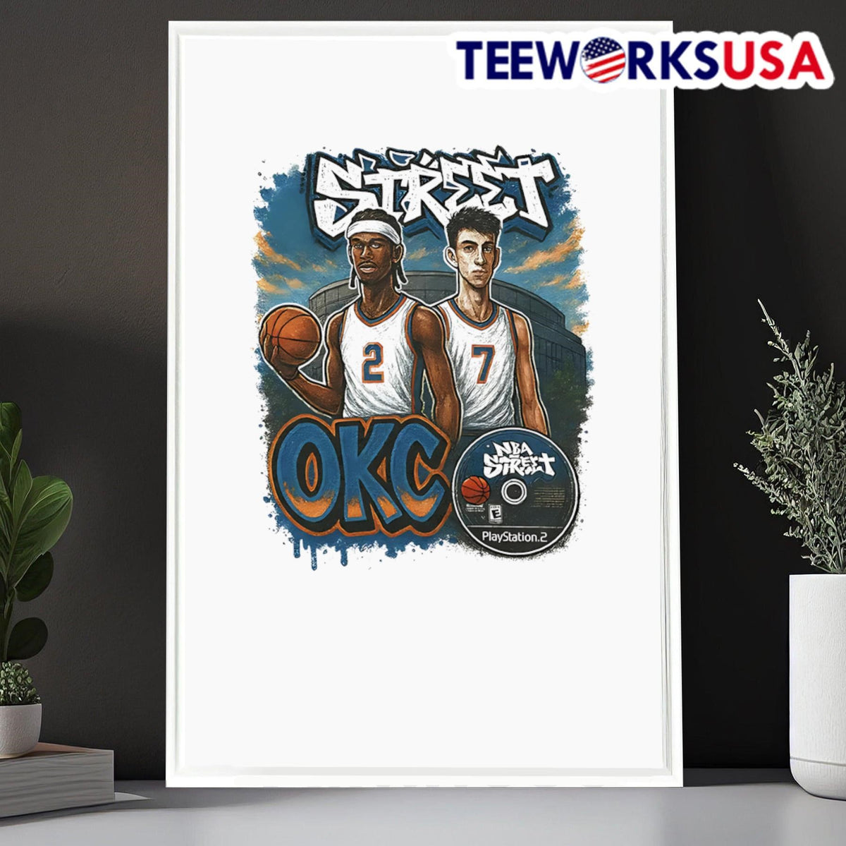 OKC Street Thunder basketball - Adult & Kids T-Shirts, Sweatshirts & Hoodies apparel design preview 6