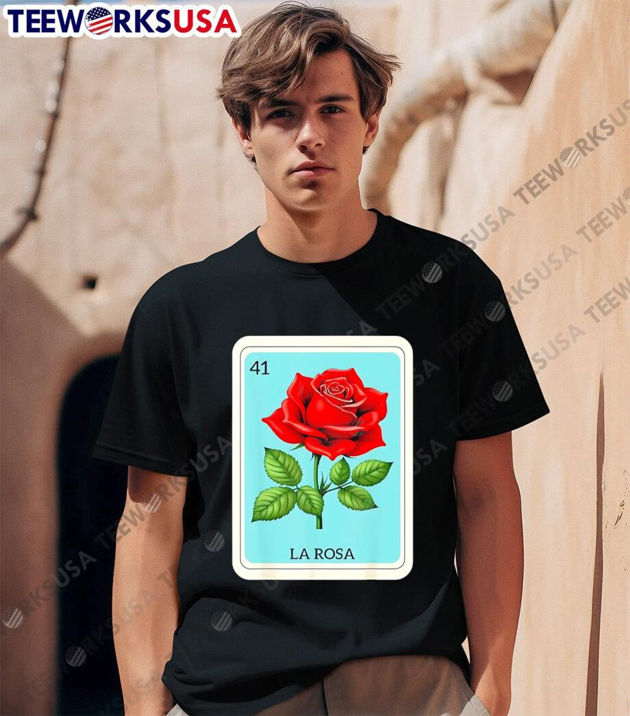 La Rosa Mexican Lottery Card Game - Adult & Kids T-Shirts, Sweatshirts & Hoodies apparel design preview 1