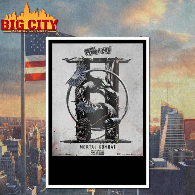 New York Comic Con Mortal Kombat Ii In Theaters May - Adult & Kids T-Shirts, Sweatshirts & Hoodies apparel design preview 4