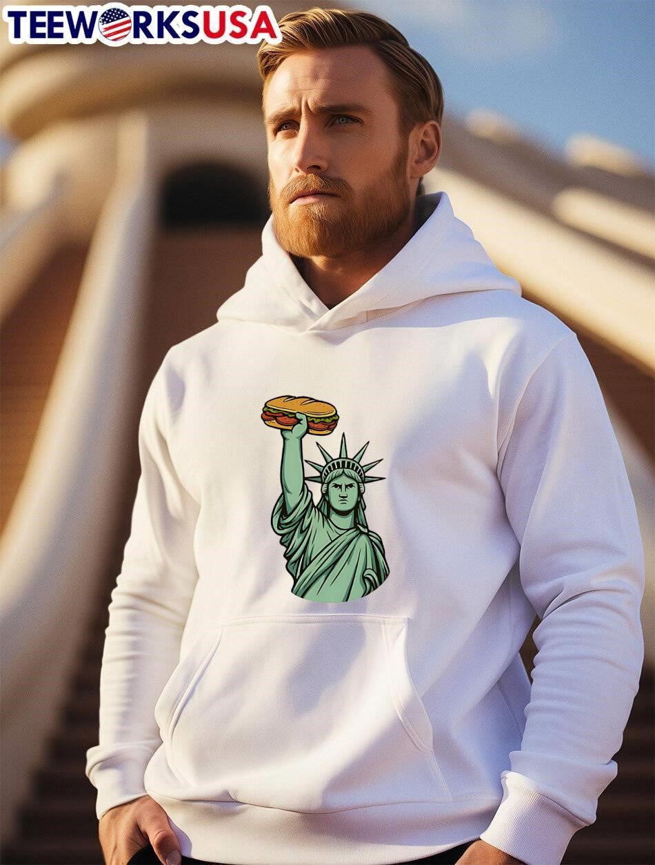 DC Sandwich Statue Of Liberty - Adult & Kids T-Shirts, Sweatshirts & Hoodies apparel design preview 2