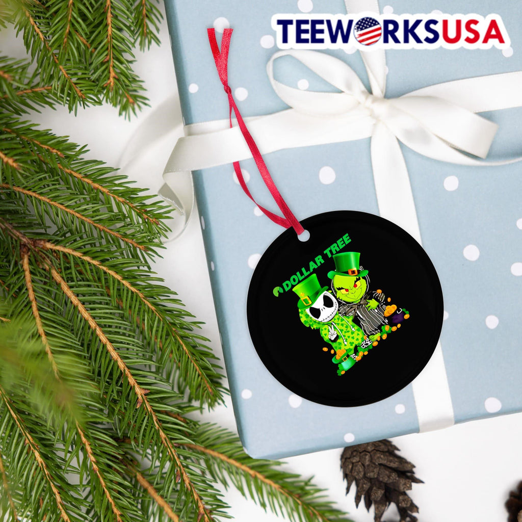 Jack Skellington and Grinch Dollar Tree Happy St - Adult & Kids T-Shirts, Sweatshirts & Hoodies apparel design preview 4