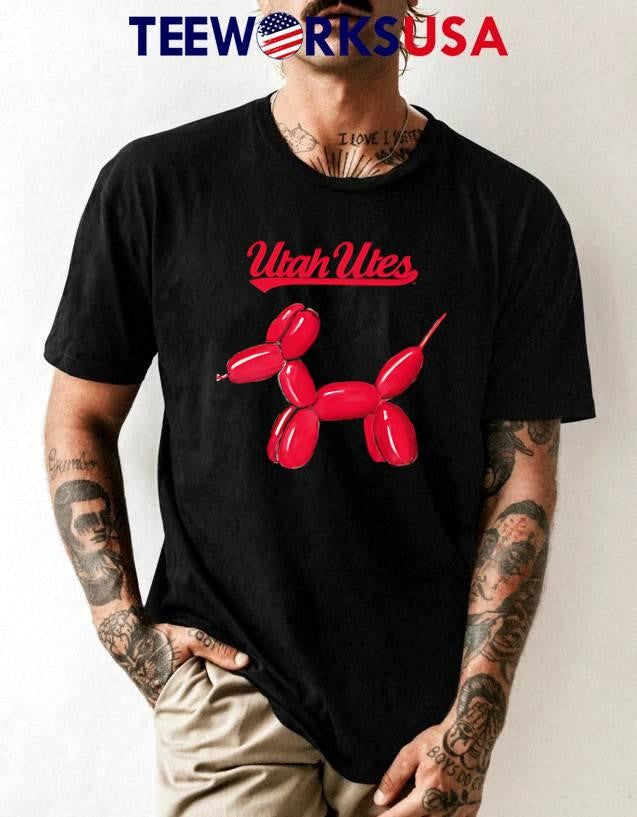 Utah Utes Balloon Dog - Adult & Kids T-Shirts, Sweatshirts & Hoodies apparel design preview 1