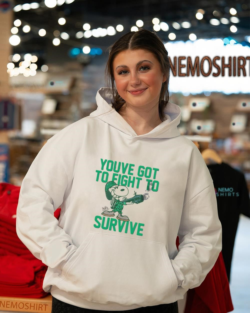 Snoopy military gear you've got to fight survive - Adult & Kids T-Shirts, Sweatshirts & Hoodies apparel design preview 3