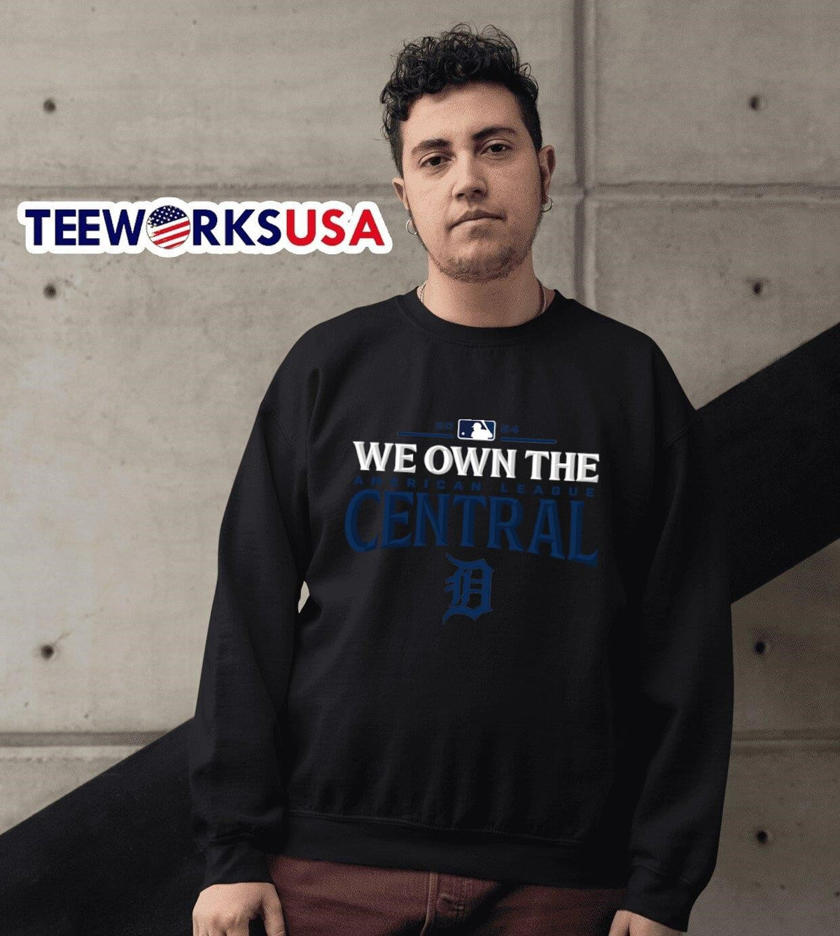 We own the American League Central 2024 Detroit - Adult & Kids T-Shirts, Sweatshirts & Hoodies apparel design preview 3