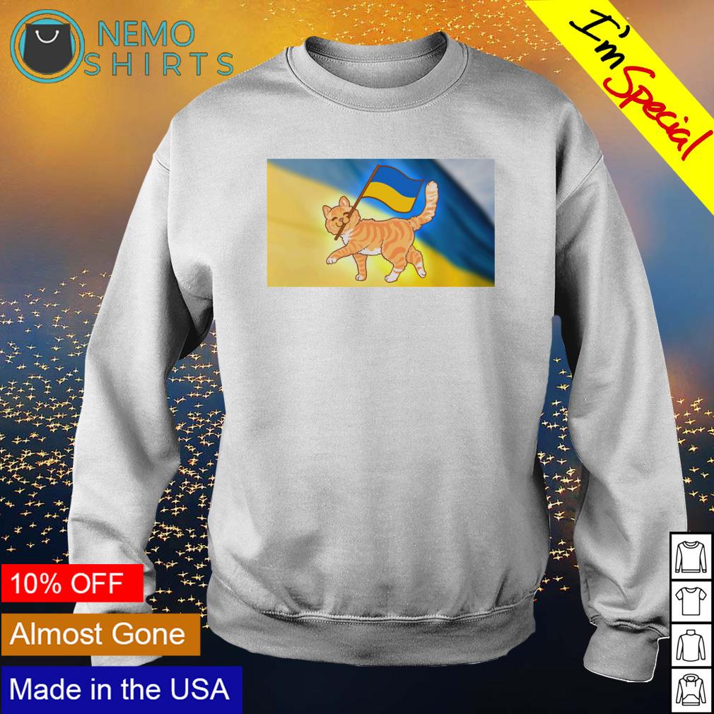 Cat Ukraine flag - Adult & Kids T-Shirts, Sweatshirts & Hoodies apparel design preview 4
